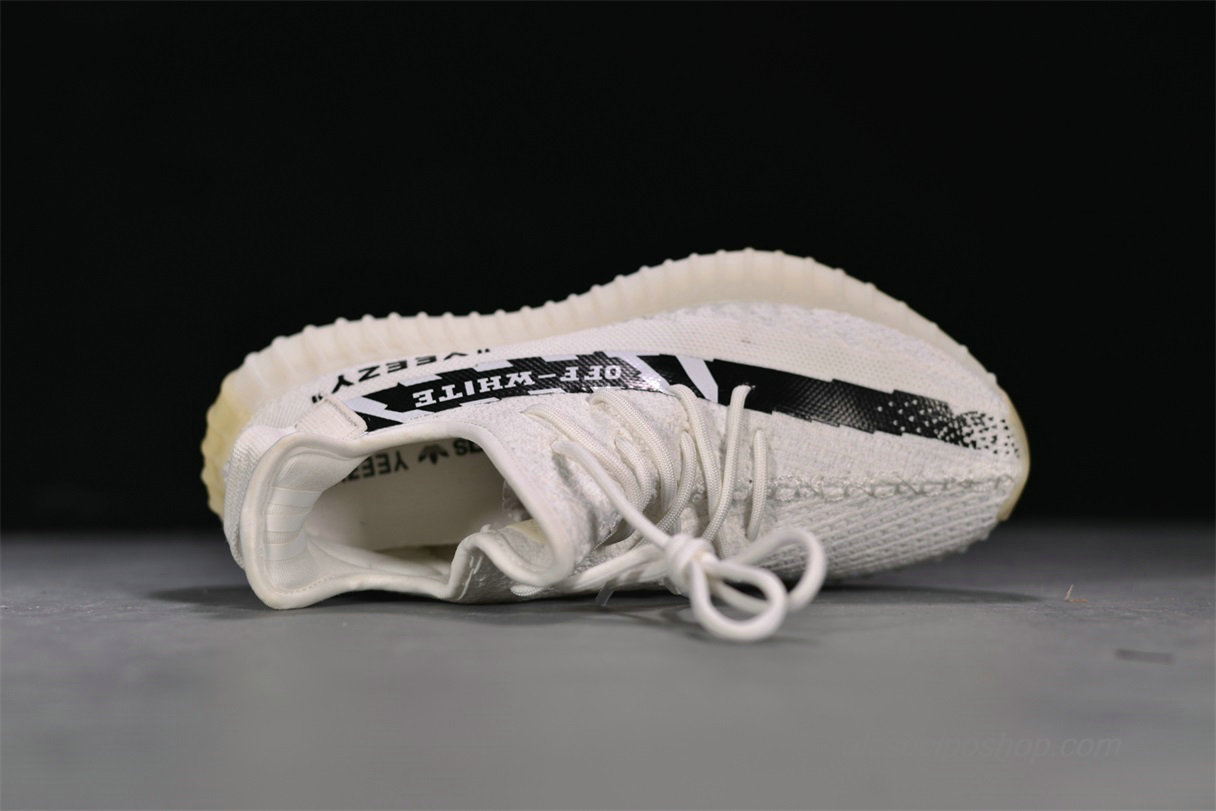 Off-White x Adidas Yeezy 350 V2 Boost Fehér/Fekete Cipők