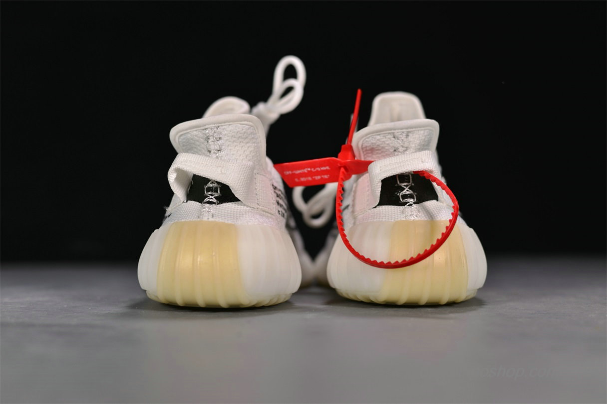 Off-White x Adidas Yeezy 350 V2 Boost Fehér/Fekete Cipők