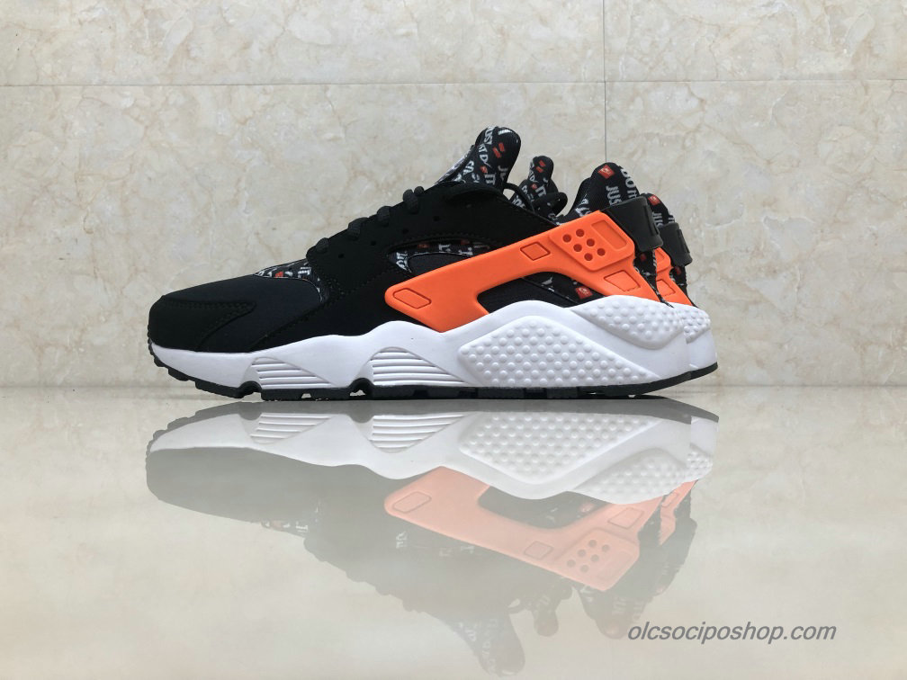 Nike Air Huarache Run Ultra Fekete/Narancs/Fehér Cipők (AT5017-001)