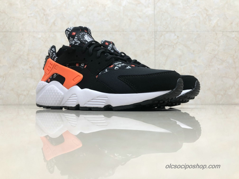 Nike Air Huarache Run Ultra Fekete/Narancs/Fehér Cipők (AT5017-001)
