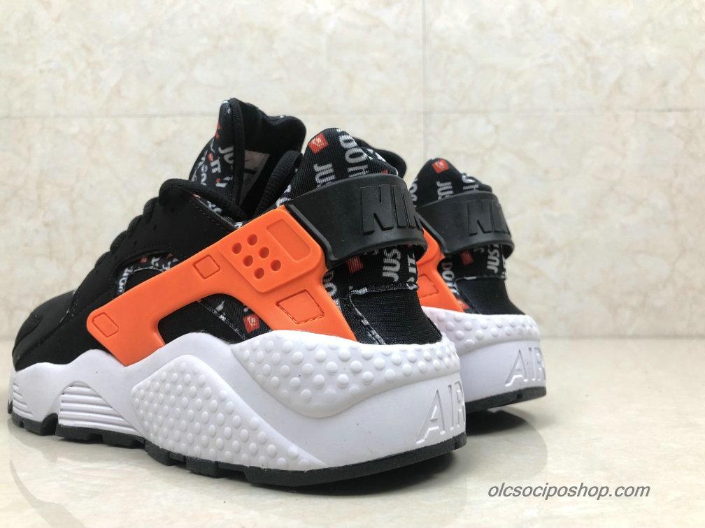 Nike Air Huarache Run Ultra Fekete/Narancs/Fehér Cipők (AT5017-001)