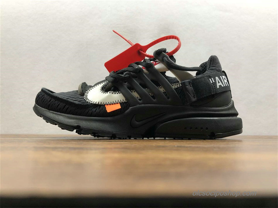 Férfi Off-White Nike Air Presto Fekete/Fehér Cipők (AA3830-002)