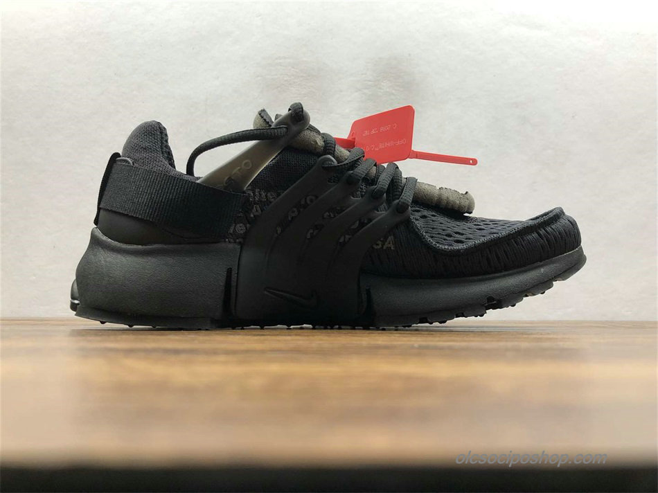 Férfi Off-White Nike Air Presto Fekete/Fehér Cipők (AA3830-002)