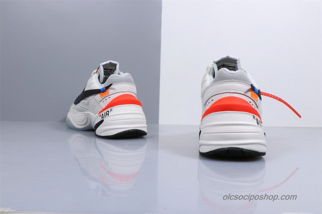 Off-White Nike M2K Tekno Világos szürke/Fekete/Fehér Cipők (AO3108-700)