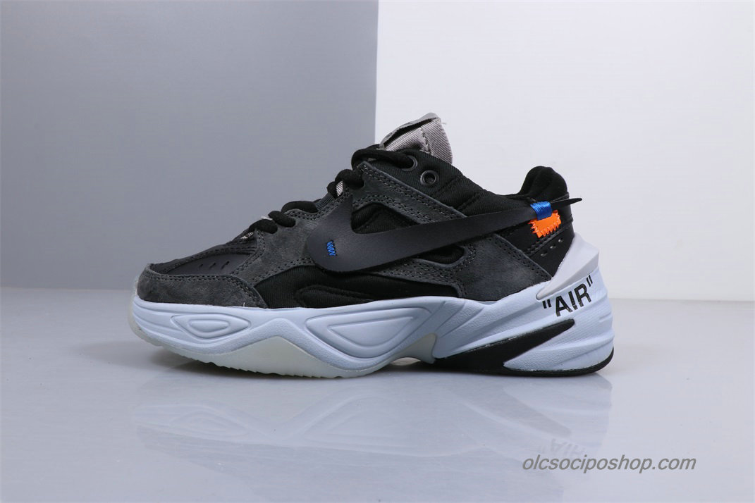 Férfi Off-White Nike M2K Tekno Fekete/Fehér Cipők (AO3108-800)