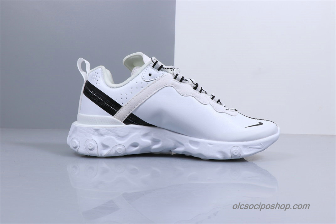 Férfi Undercover Off-White x Nike React Element 87 Fehér/Fekete Cipők (BQ6166-001)