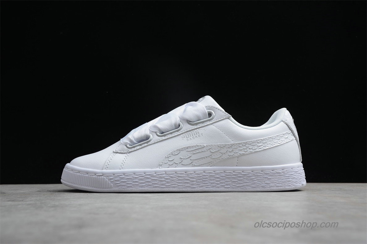 Női Puma Basket Heart Oceanaire Ezüst/Fehér Cipők (366443-02)