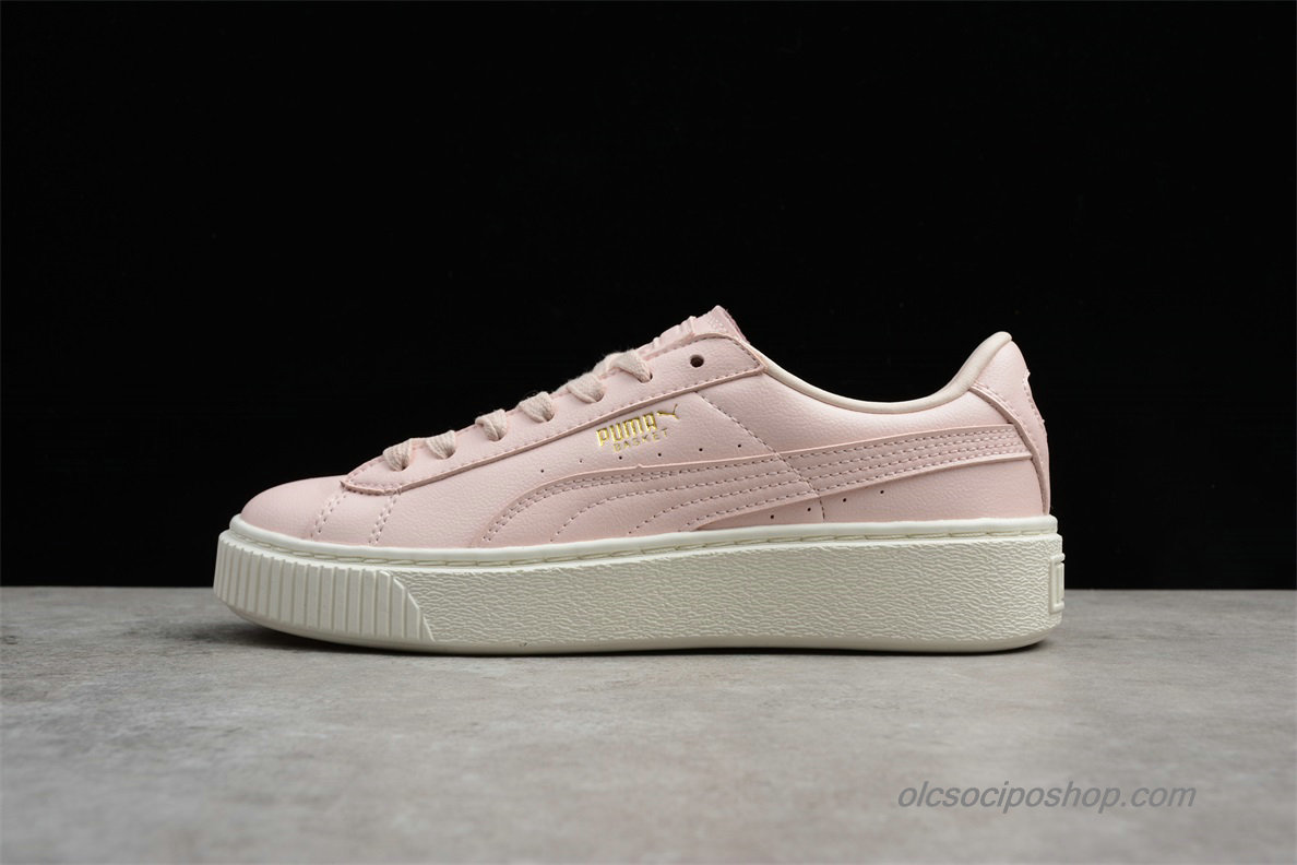 Női Puma Basket Platform Világos rózsaszín Cipők (364040-08)