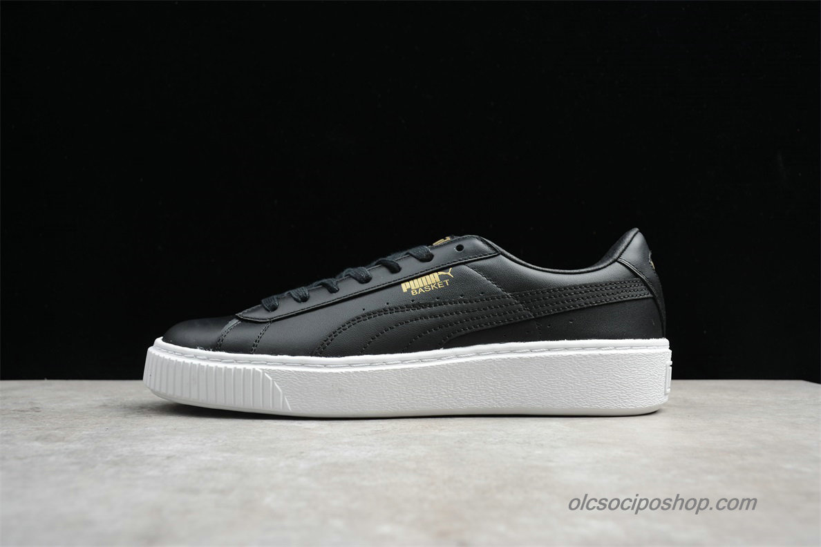 Puma Basket Platform Fekete Cipők (364040-03)