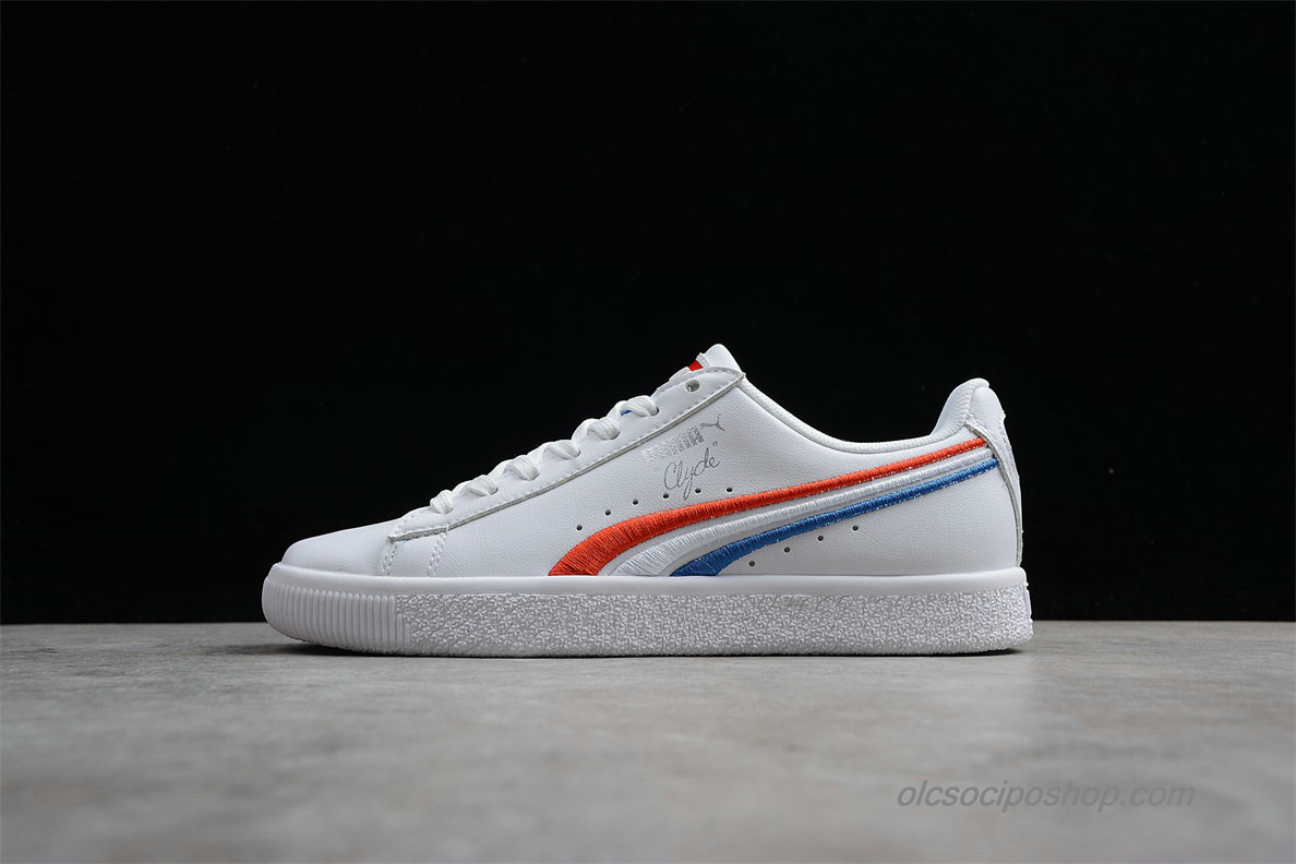 Női Puma Clyde 4th of July JR Fehér/Piros/Kék Cipők (365743-01)