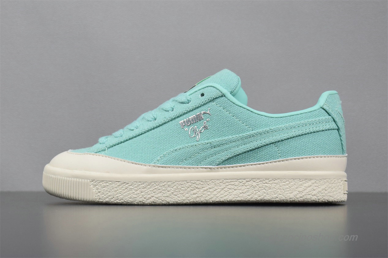 Női Puma Clyde x Diamond Zöld/Piszkosfehér Cipők (365651-01)