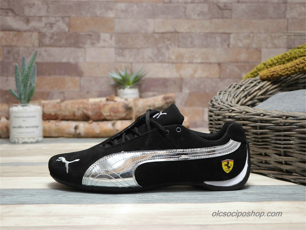 Férfi Puma Future Cat SF Suede Fekete/Ezüst Cipők