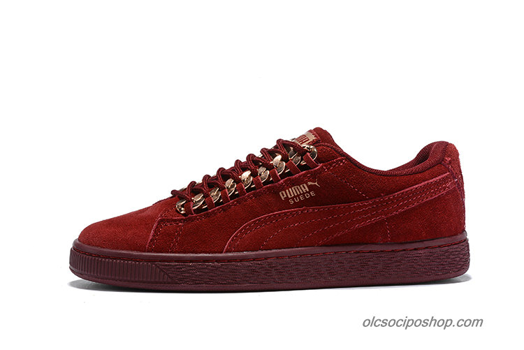 Női Puma Suede Classic x Chain 50 Bordeaux Cipők (367352-06)