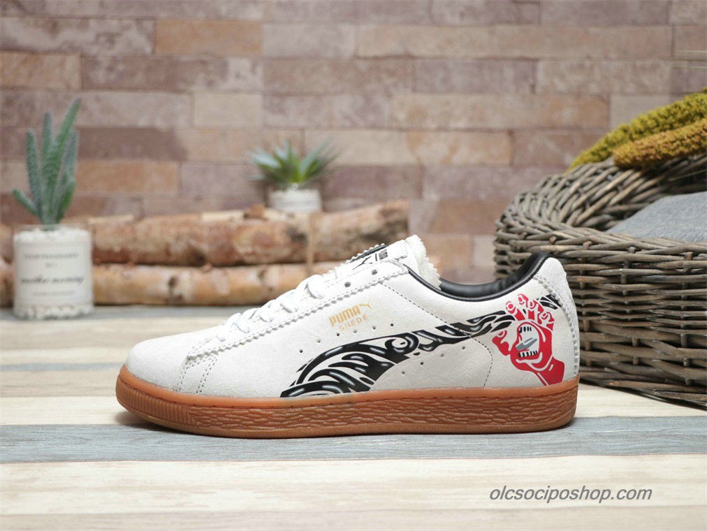 Puma Suede Classic Lau 50 Anniversary Fehér/Fekete/Piros Cipők