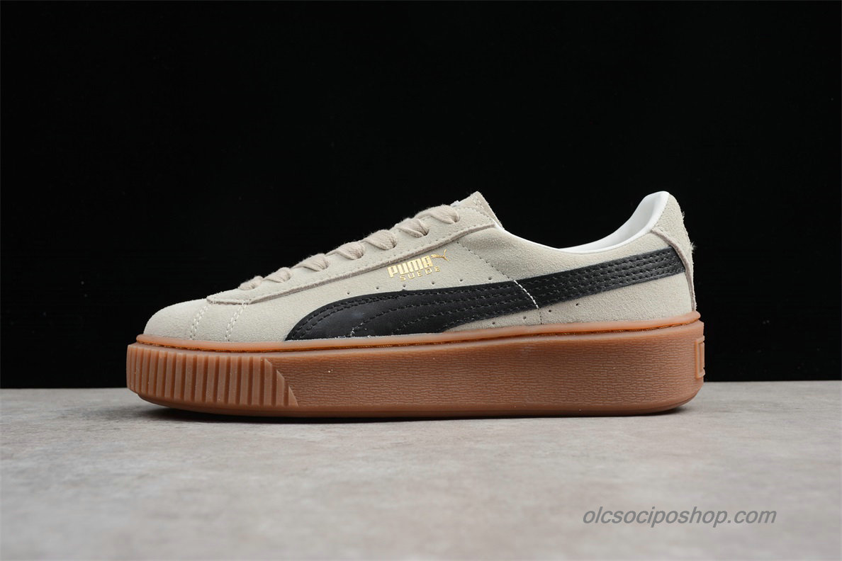 Puma Suede Platform Homok/Fekete Cipők (363559-001)