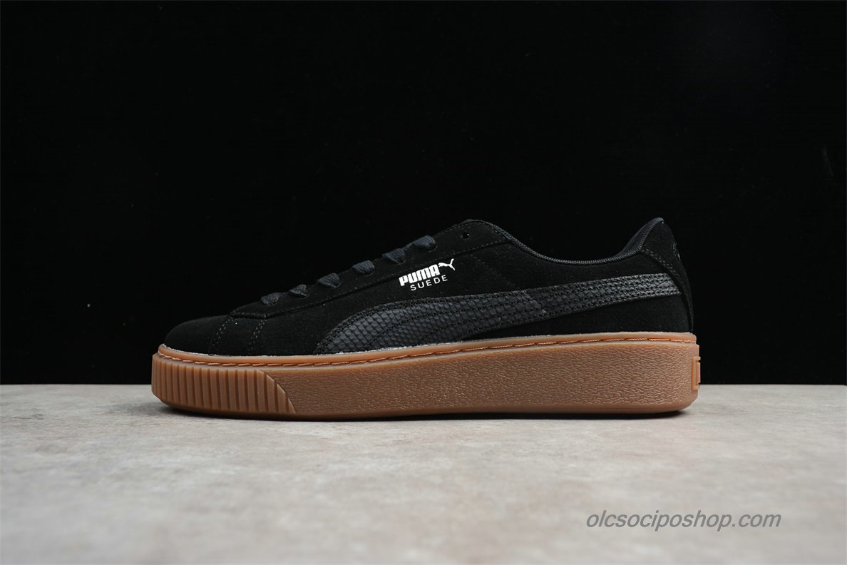 Puma Suede Platform Fekete/Barna Cipők (363559-001)