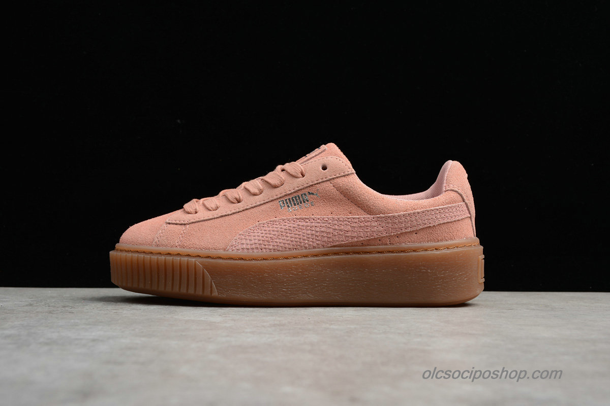 Női Puma Suede Platform Core Világos rózsaszín Cipők (365109-02)