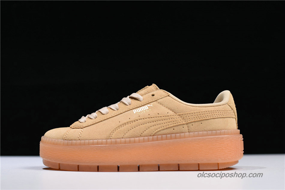 Női Puma Suede Platform Trace KR Barna Cipők (367259-02)