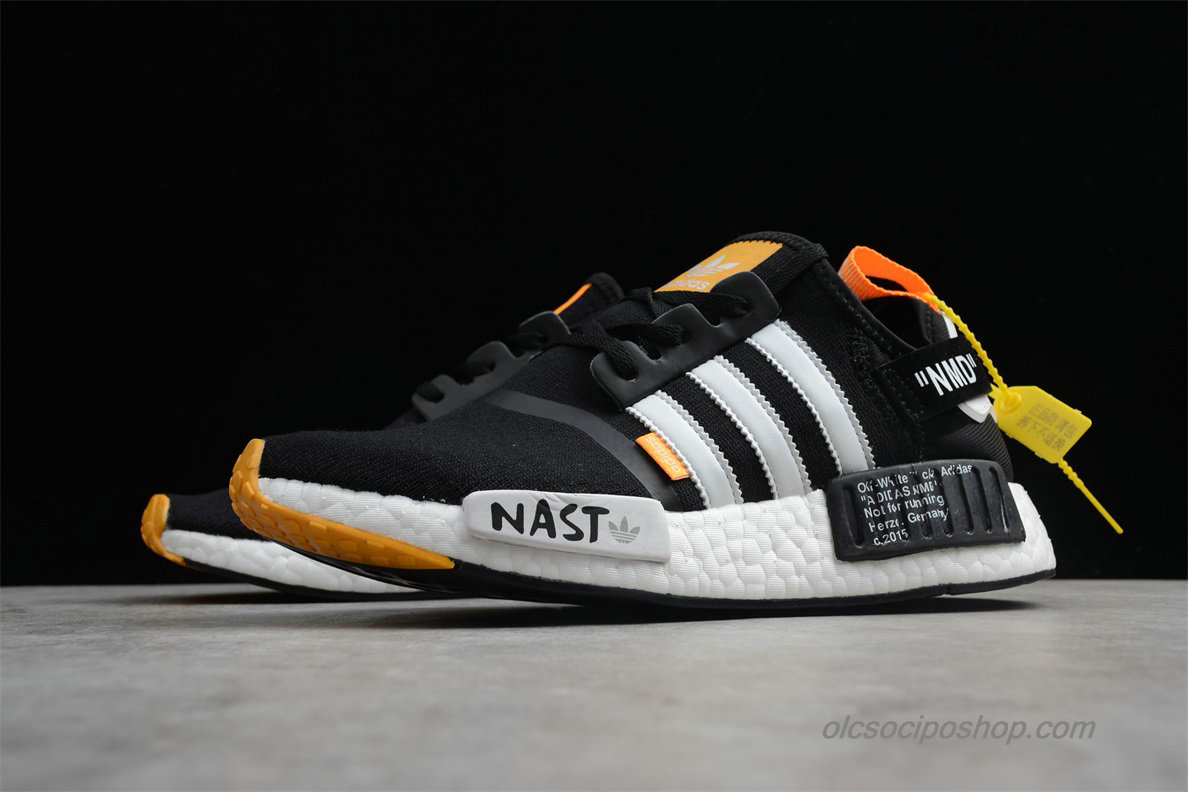 Supreme x Adidas NMD R1 Fekete/Fehér/Sárga Cipők (DA8869)