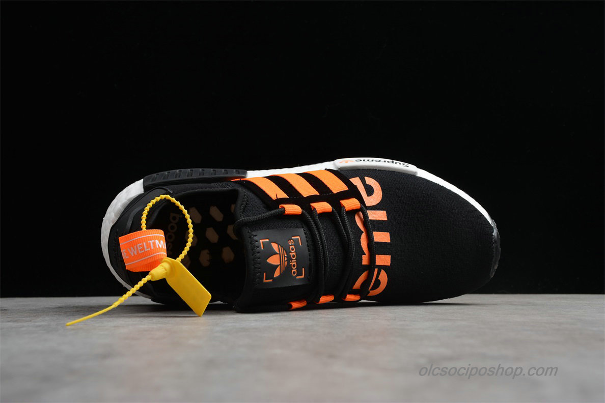 Supreme x Adidas NMD R1 Fekete/Narancs/Fehér Cipők (DA8867)