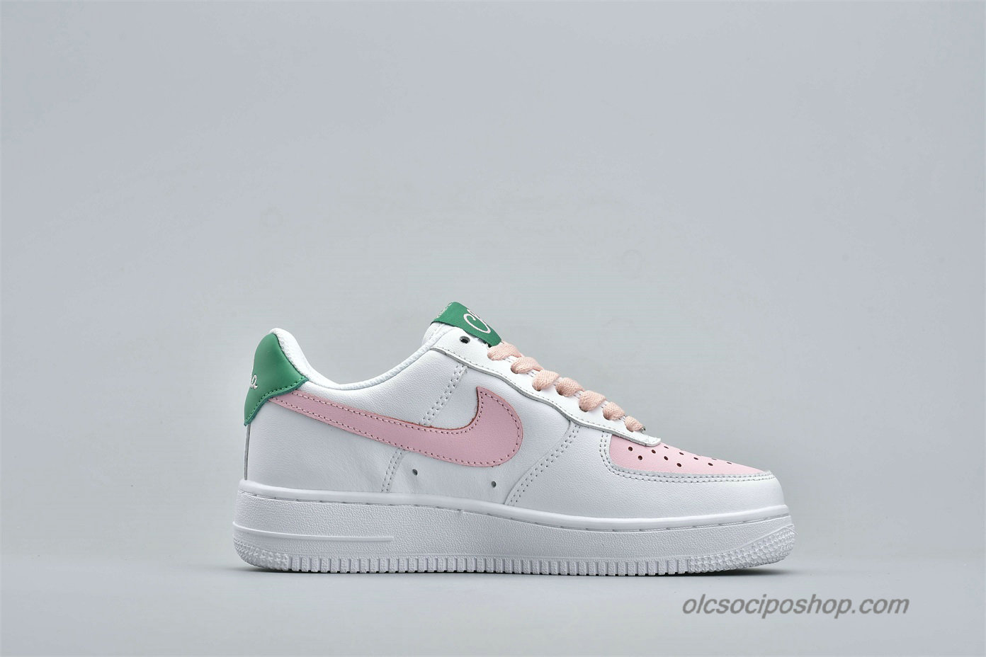 Női The 10 Nike Air Force 1 Low Fehér/Rózsaszín/Zöld Cipők (314219-130)