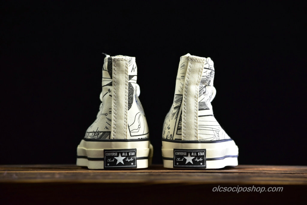 Undercover x Converse Chuck Taylor 70s Wear a Sock Fekete Cipők (162056C)