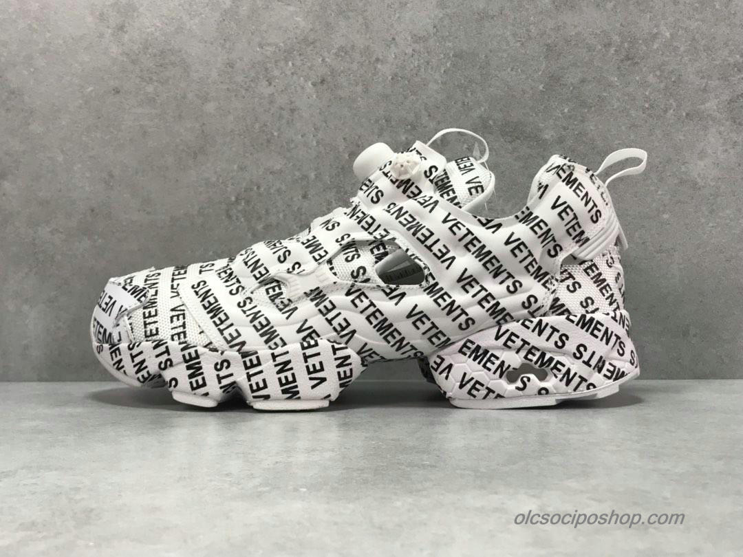 Vetements x Reebok Instapump Fury OG VET EMOJI Piszkosfehér/Fekete Cipők (CN3768)