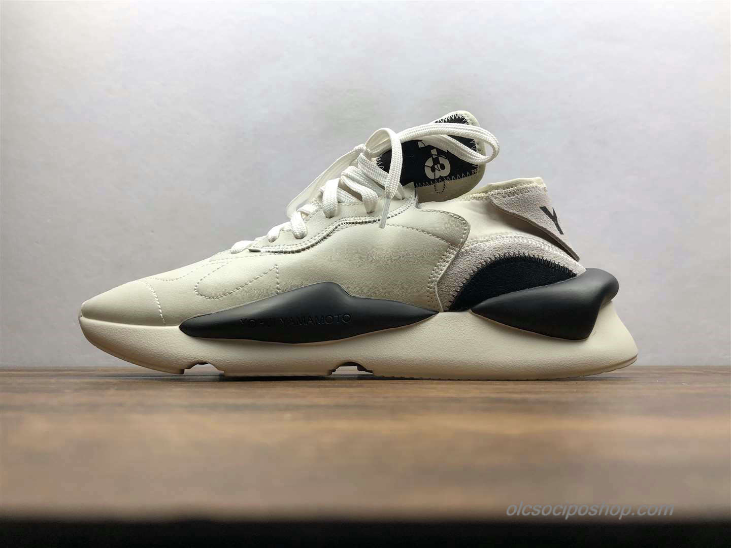 Yohji Yamamoto x Adidas Y-3 Kaiwa Chunky Piszkosfehér/Homok/Fekete Cipők (A6688)