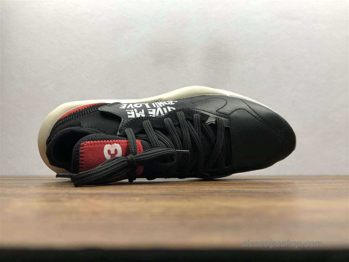 Yohji Yamamoto x Adidas Y-3 Kaiwa Chunky Fekete/Piszkosfehér/Piros Cipők (A8860)